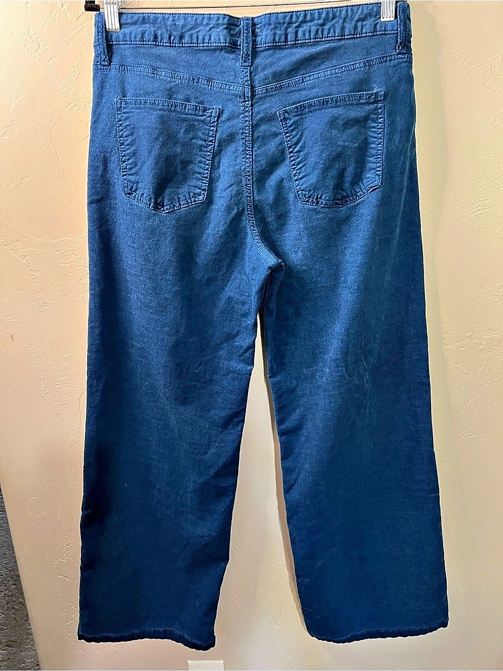 Kut From The Kloth Jean High Rise Wide Leg Elba Blue Corduroy Pants - Picture 7 of 11